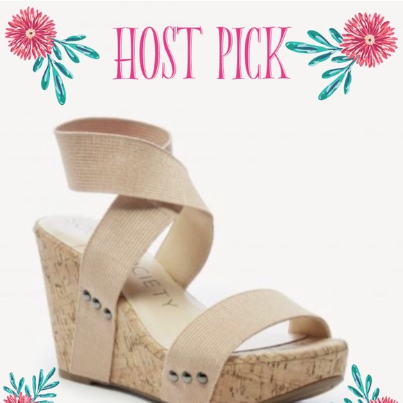 Sole Society Analisa Cork Wedge - Picture 1 of 14